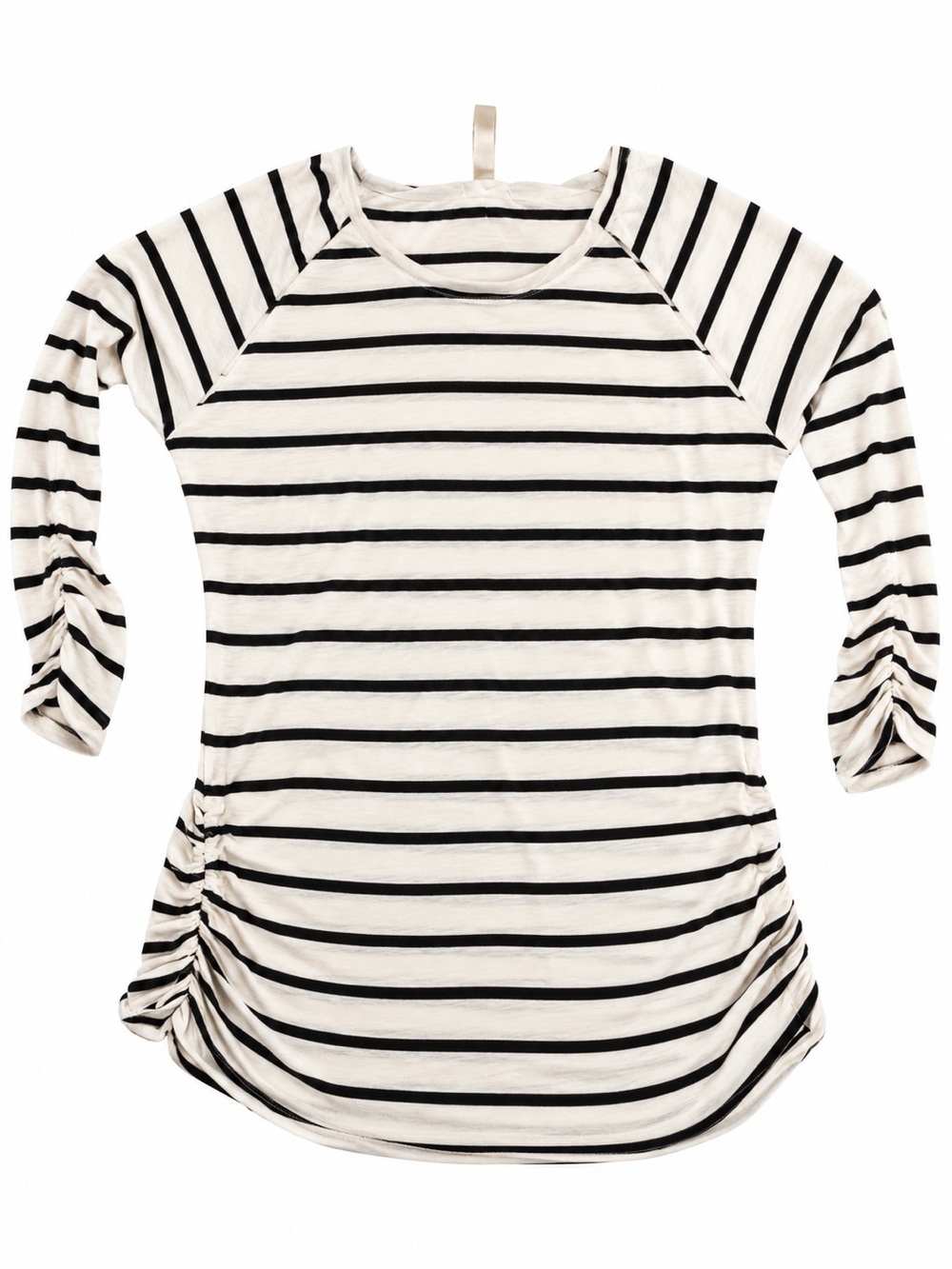 Vanilla Bay Black and White Striped Tunic Top